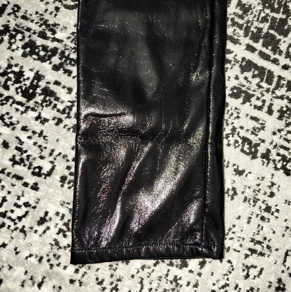 Hunter & Brown Black Faux Leather Pants - Size Medium - NWOT - Picture 8 of 15
